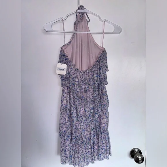Altard State Floral Halter Rose Purple & Blue Dress Size Small πππ NWT π€ - Picture 3 of 5